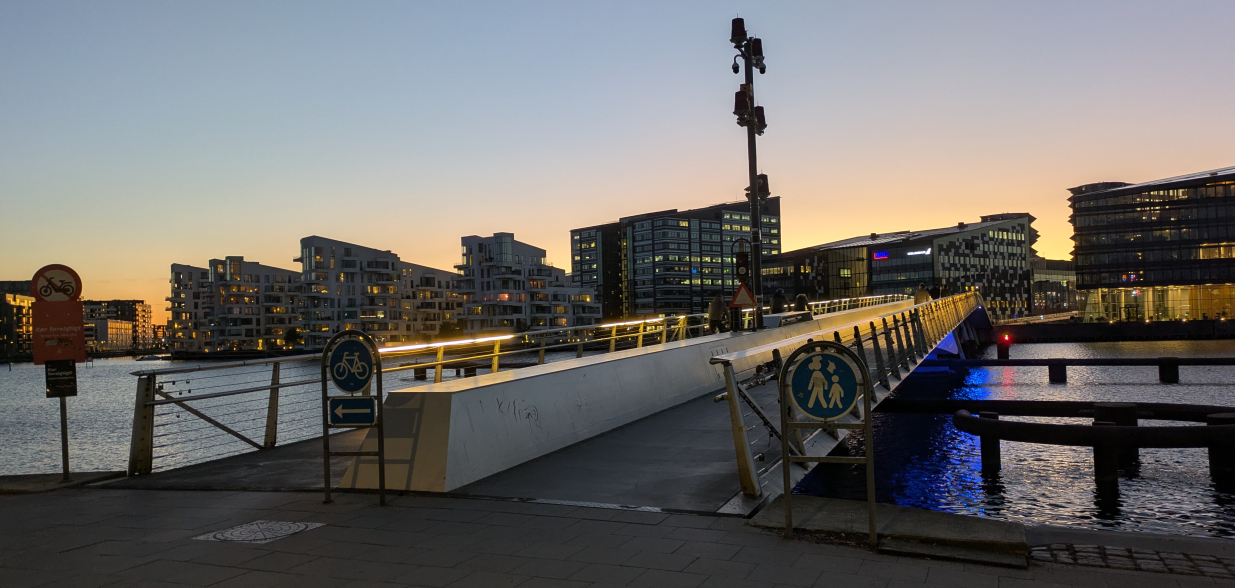 An example of clear separation between cycling and walking modes.