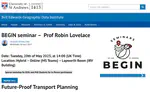 Seminar in St Andrews: Future-Proof Transport Planning